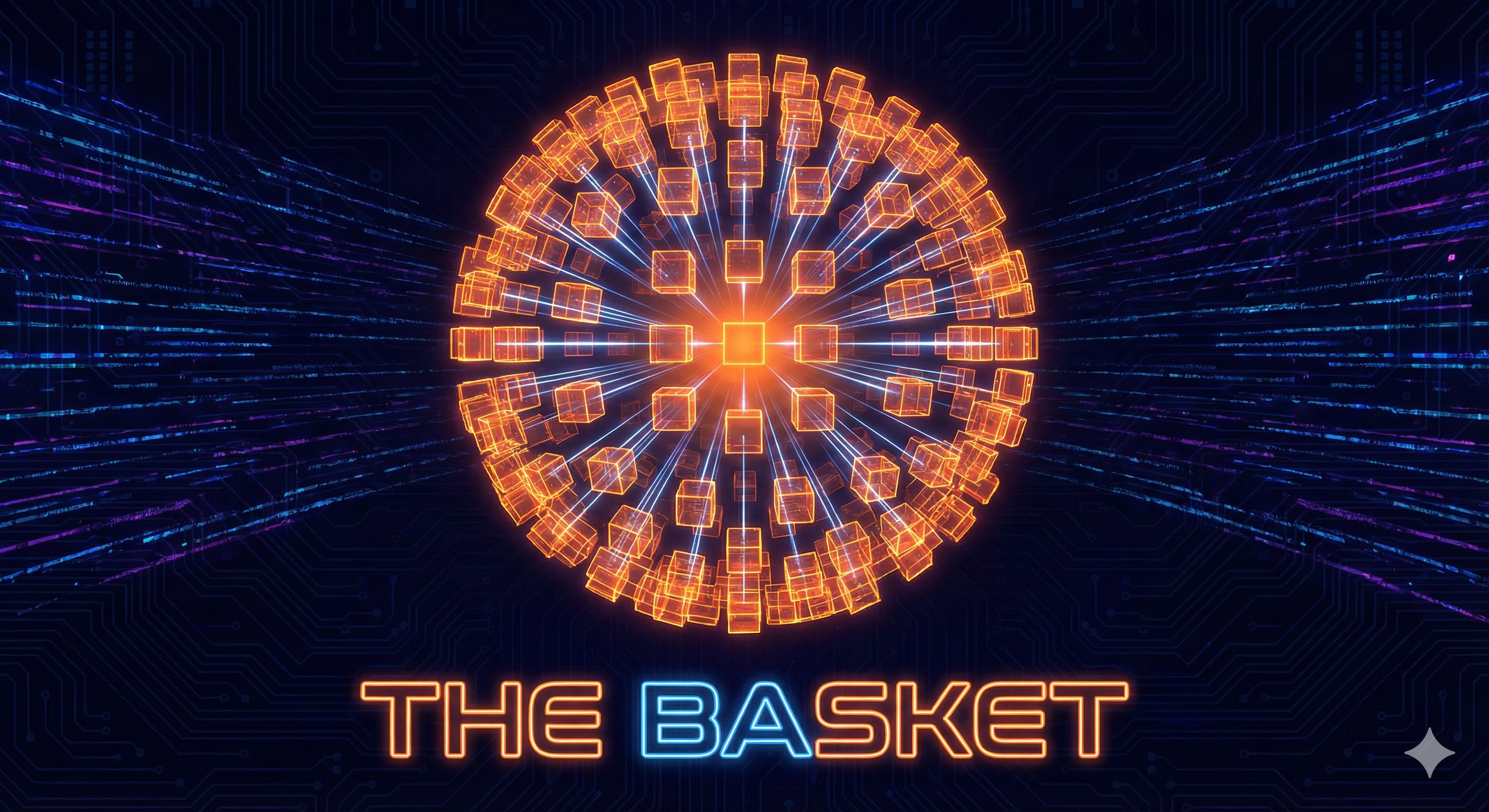 Sphère numérique faite de centaines de petits cubes, représentant l'indice S&P 500.