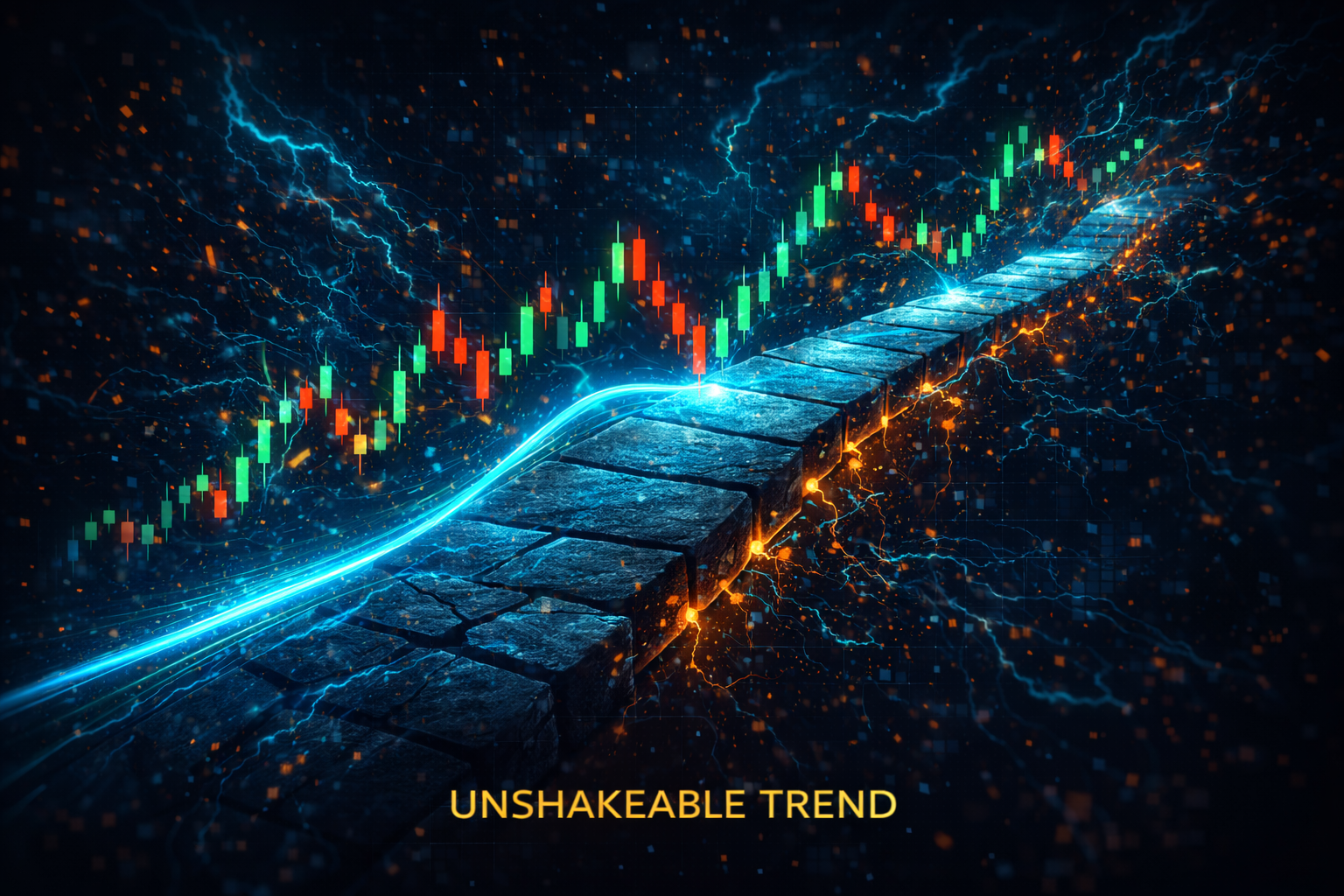 Graphique montrant un marché volatil où l'EMA donne de faux signaux, mais la SMA reste lisse et stable.